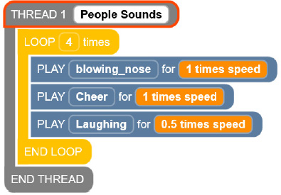 A screenshot of a program in Thread 1 of the Code Jumper app.